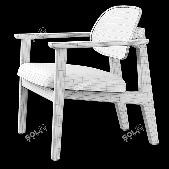 Modern Titus Lounge Chair Set 3D model image 4