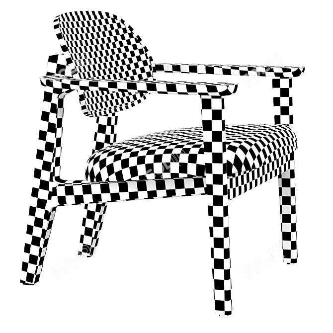 Modern Titus Lounge Chair Set 3D model image 5