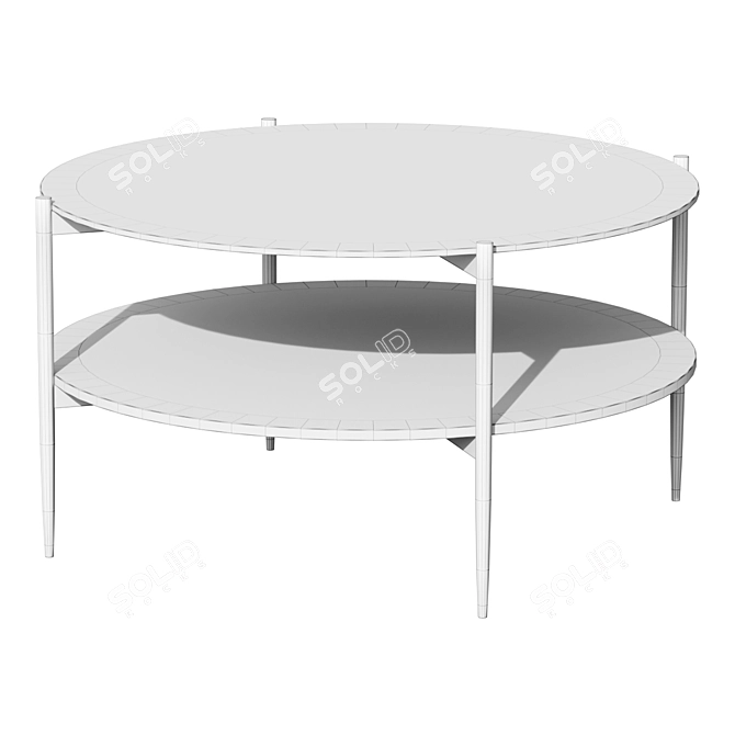 Kave Home Kamilah Black Coffee Table 3D model image 2