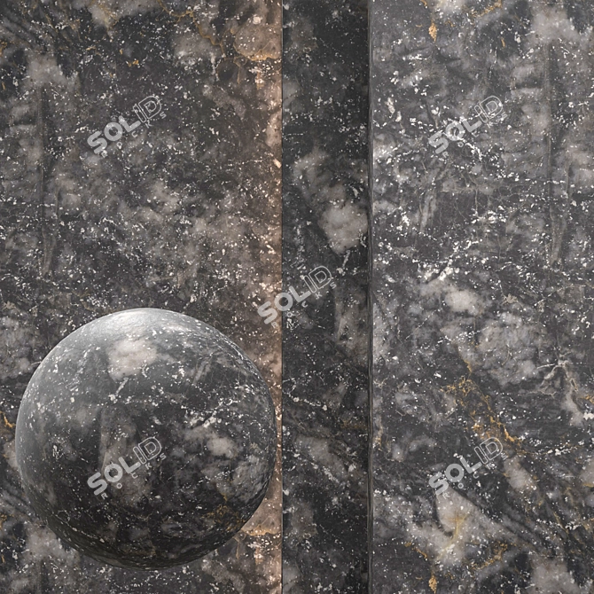 High-Res Seamless Stone Texture 3D model image 1