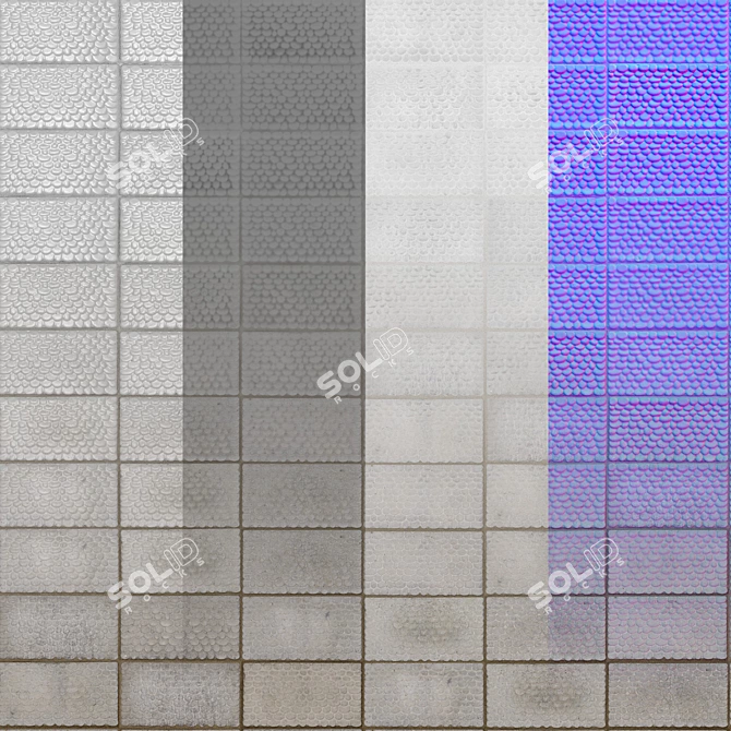 Diamond Pavement Texture Pack 3D model image 2