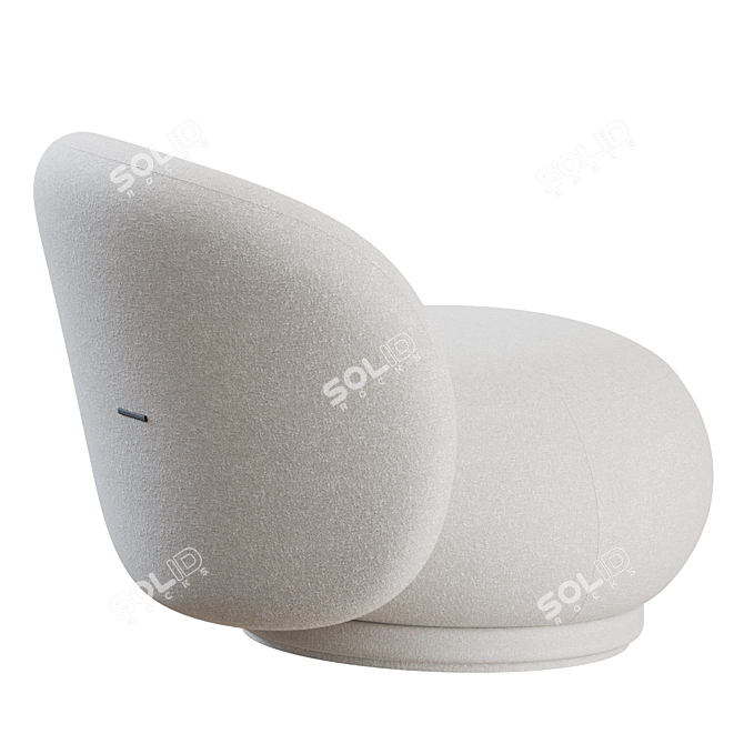 Modern Chic Arobase Armchair 3D model image 6