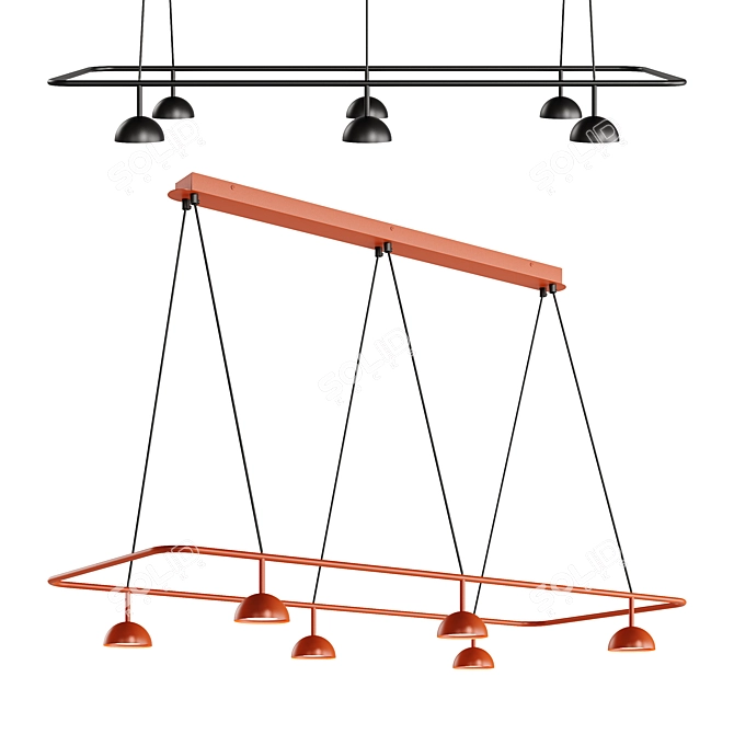 Glamourous Cupolina Pendant Lamp 3D model image 6