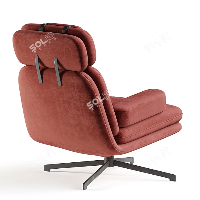 Modern Tyler Lounge Chair 3D model image 4