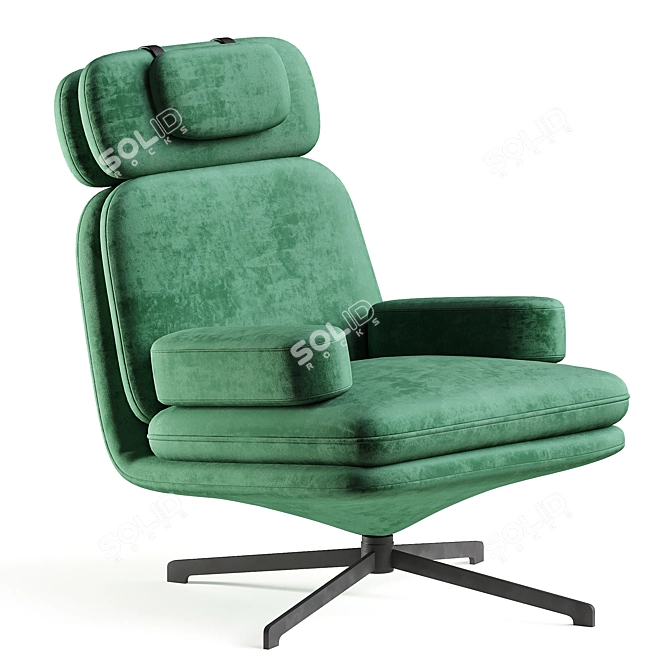 Modern Tyler Lounge Chair 3D model image 6
