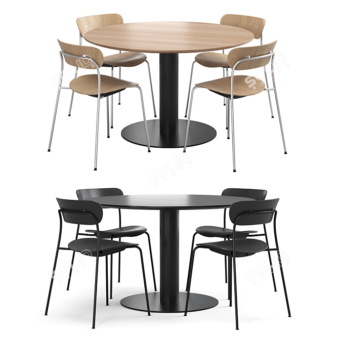 Pavilion AV1 Chair & SK12 Table 3D model image 6