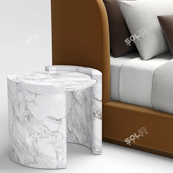  Scandinavian Charm RH Copenhagen Bed 3D model image 3