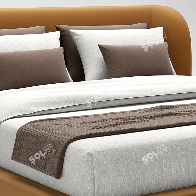  Scandinavian Charm RH Copenhagen Bed 3D model image 4