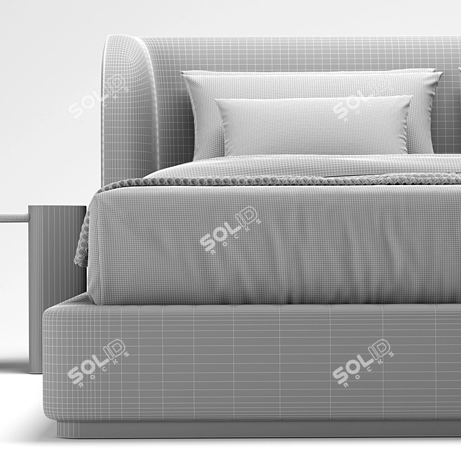  Scandinavian Charm RH Copenhagen Bed 3D model image 6