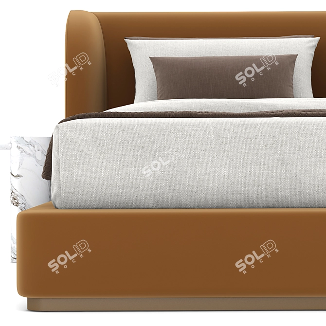  Scandinavian Charm RH Copenhagen Bed 3D model image 8