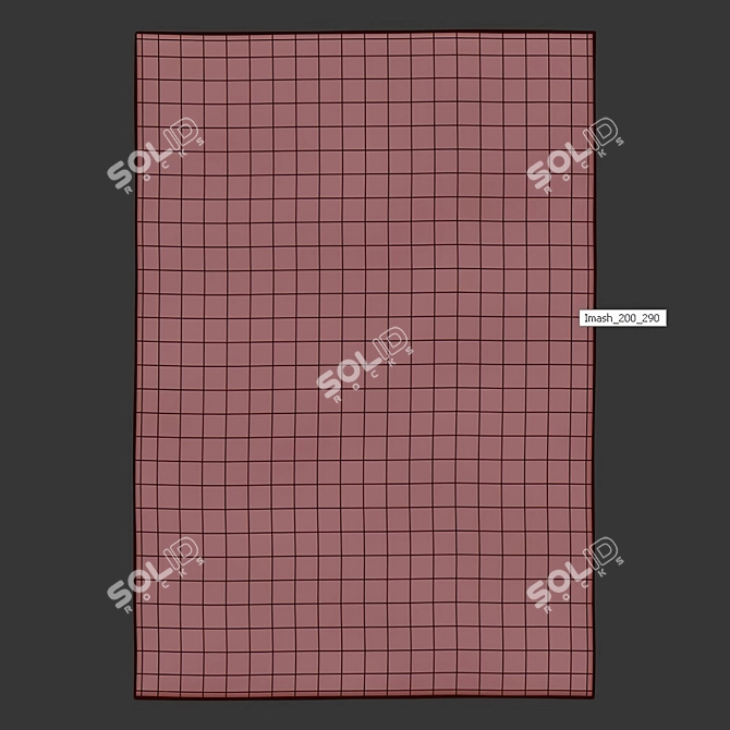 Imash Palace Coronial Rug 3D model image 3