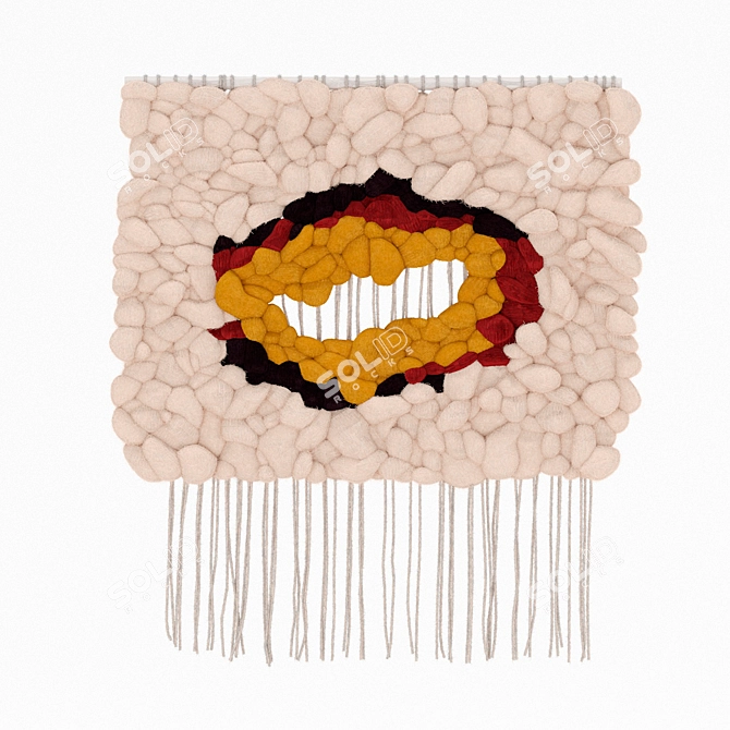 Merino Wool Eco Loom Panel 3D model image 2