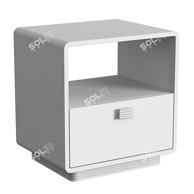 CHARA Bedside Table with Drawer 3D model image 4