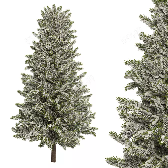 Winter Tree Model No.13 3D model image 1