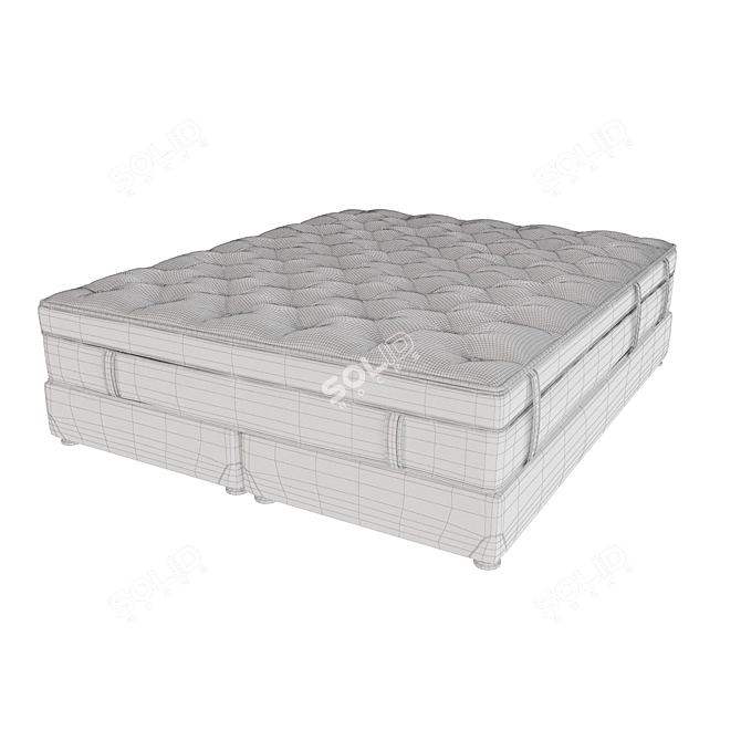 Quadro Chic Mattress: Luxurious Comfort 3D model image 2