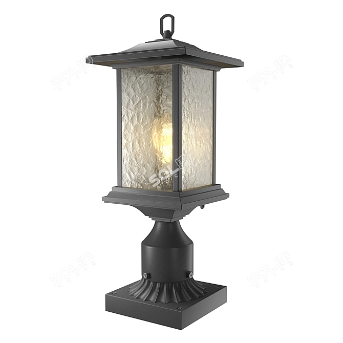 Farmhouse Aluminum Pendant Light 3D model image 2