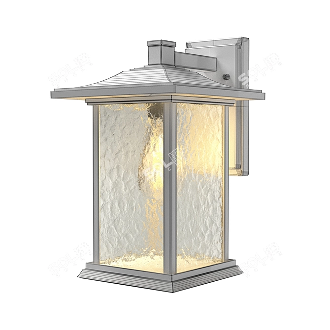 Farmhouse Aluminum Pendant Light 3D model image 6