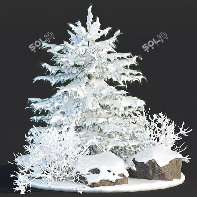 Winter Wonderland 3D Asset Collection 3D model image 1