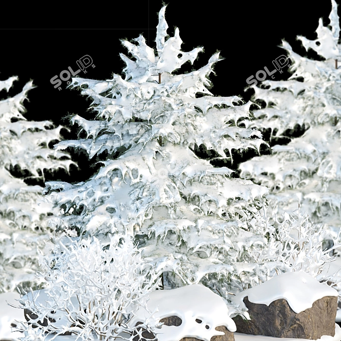 Winter Wonderland 3D Asset Collection 3D model image 2