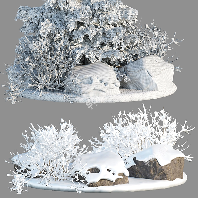 Winter Wonderland 3D Asset Collection 3D model image 3