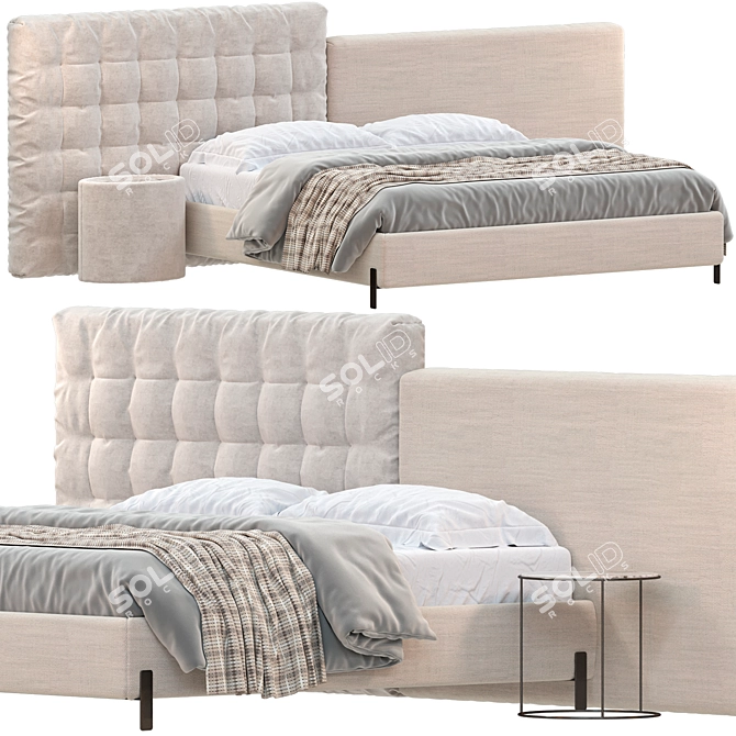 Rosini Pegaso Bed Set 3D model image 1