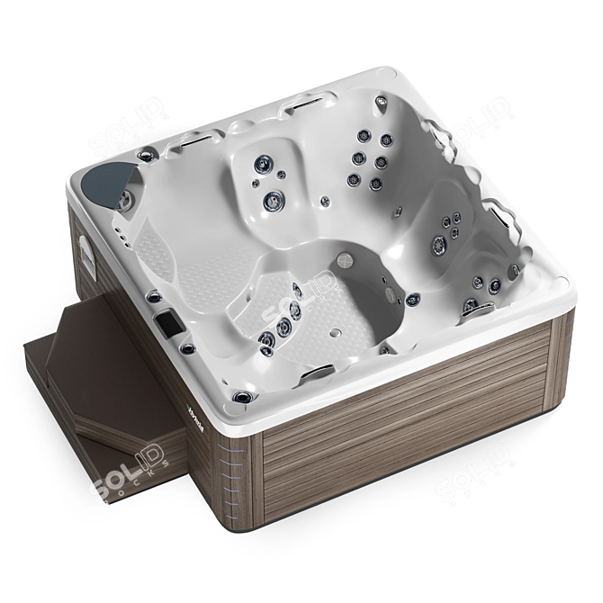 Beachcomber 750 Hybrid4 Hot Tub 3D model image 1