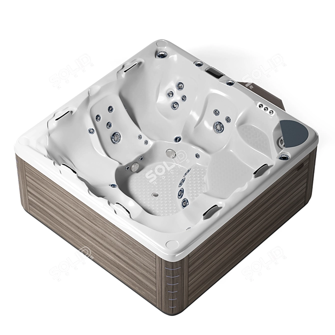 Beachcomber 750 Hybrid4 Hot Tub 3D model image 2