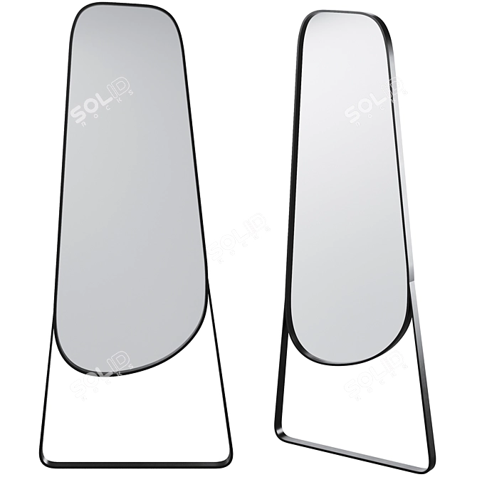 Modern Heylo Floor Mirror by Kare Design 3D model image 1