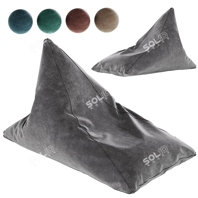 Bean Bag Chair Ottoman Bull 6 3D model image 1