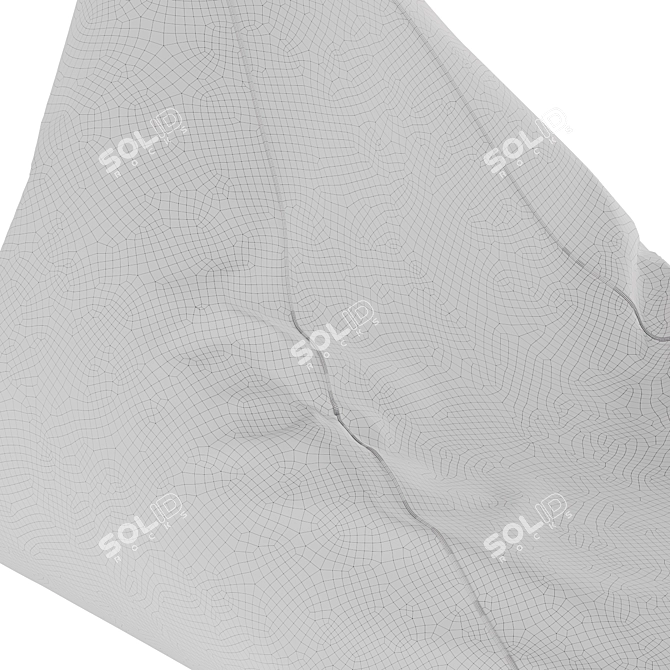Bean Bag Chair Ottoman Bull 6 3D model image 4