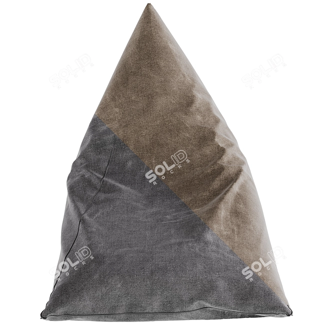 Multicolored Bean Bag Chair 3D model image 3