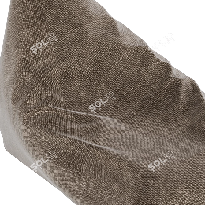 Multicolored Bean Bag Chair 3D model image 4