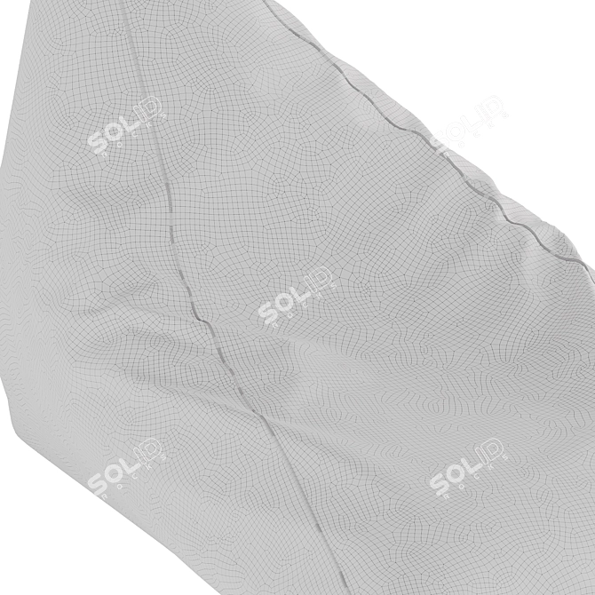 Multicolored Bean Bag Chair 3D model image 5