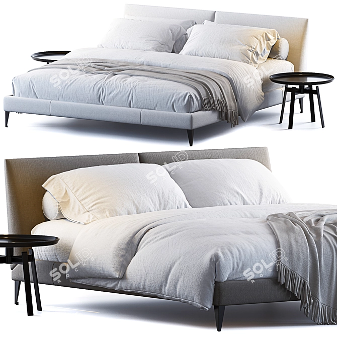 Selene Bed & Husk Table 3D model image 1
