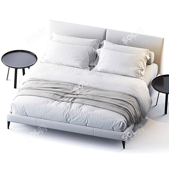 Selene Bed & Husk Table 3D model image 2