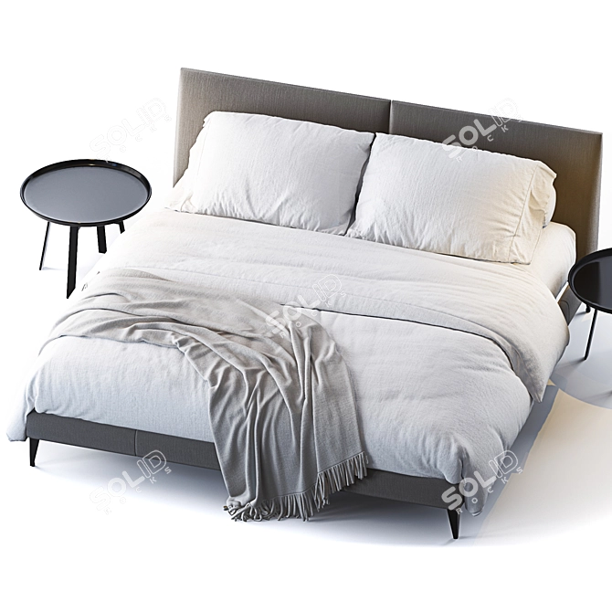 Selene Bed & Husk Table 3D model image 3