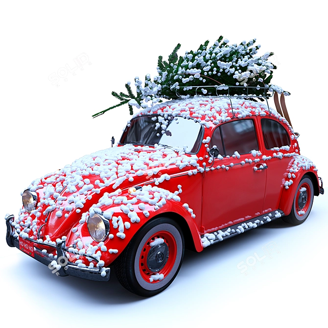 Holiday VW Kafer 3D Model 3D model image 1