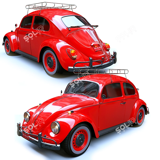 Holiday VW Kafer 3D Model 3D model image 6