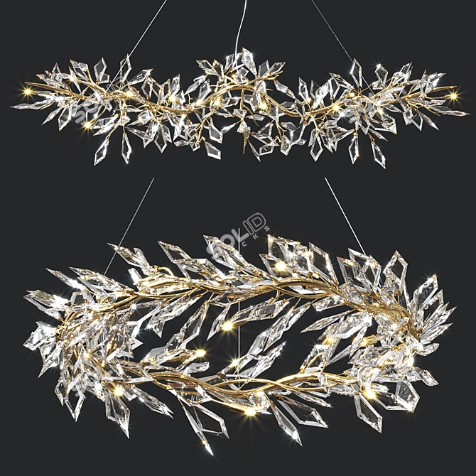 Luxury John Richard Chandelier 3D model image 1