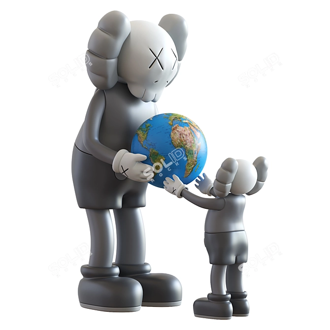 KAWS Promise Vinyl Figure Set 3D model image 2