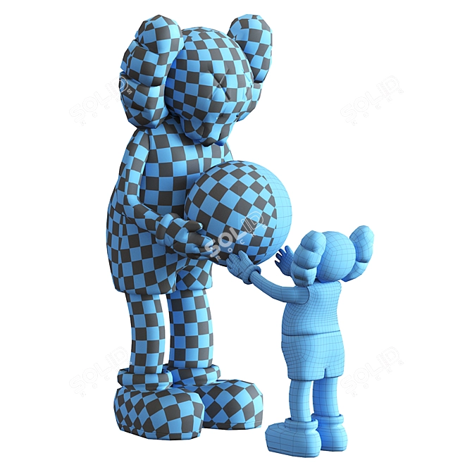 KAWS Promise Vinyl Figure Set 3D model image 7