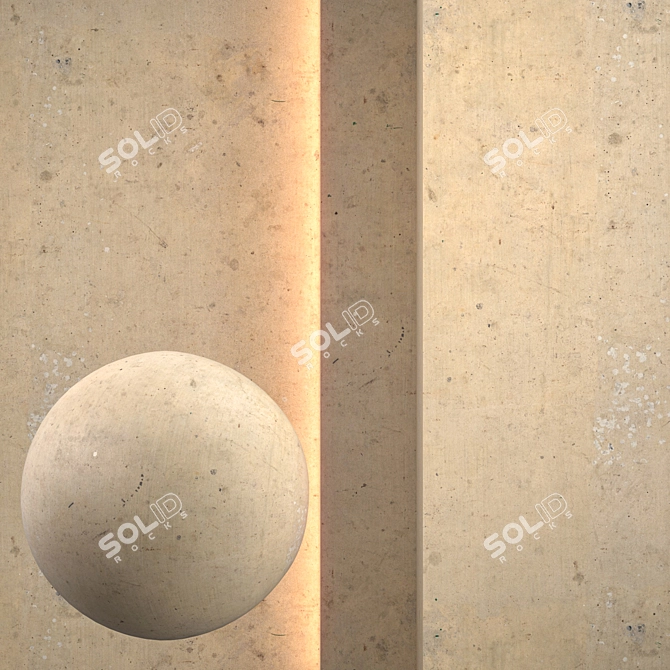 Seamless Concrete Texture Pack 3D model image 1