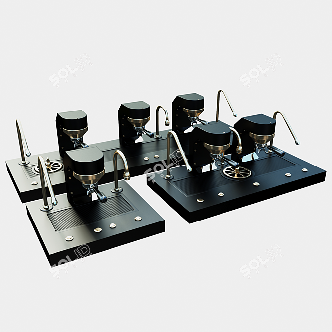 Sleek Mavam Espresso Machine 3D model image 1