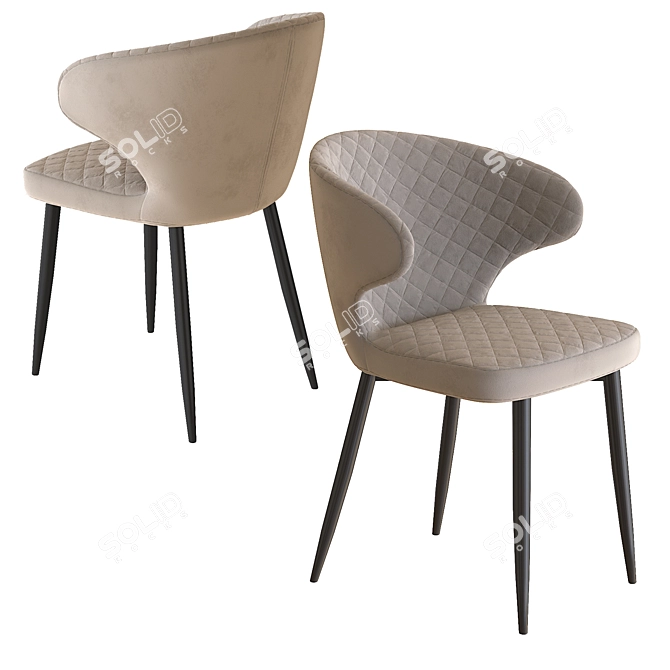 Bolzano Dining Set with B606 Stool 3D model image 3