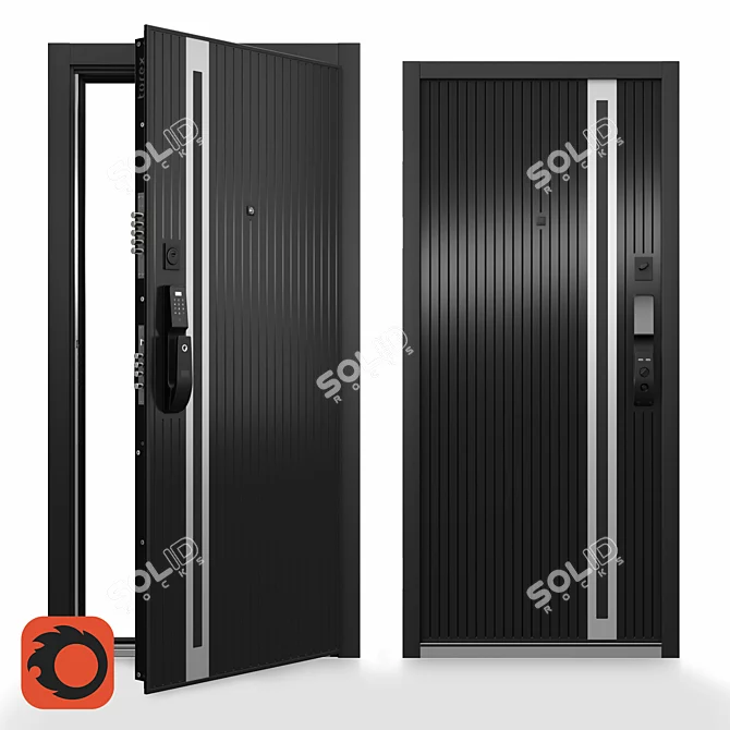 Ultimatum Edge Premium Entry Doors 3D model image 1