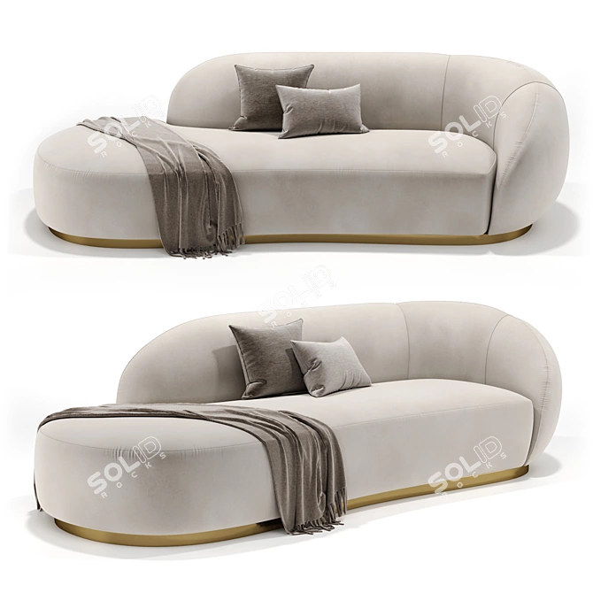 Hills Sofa by Yunusov & K. 3D model image 1