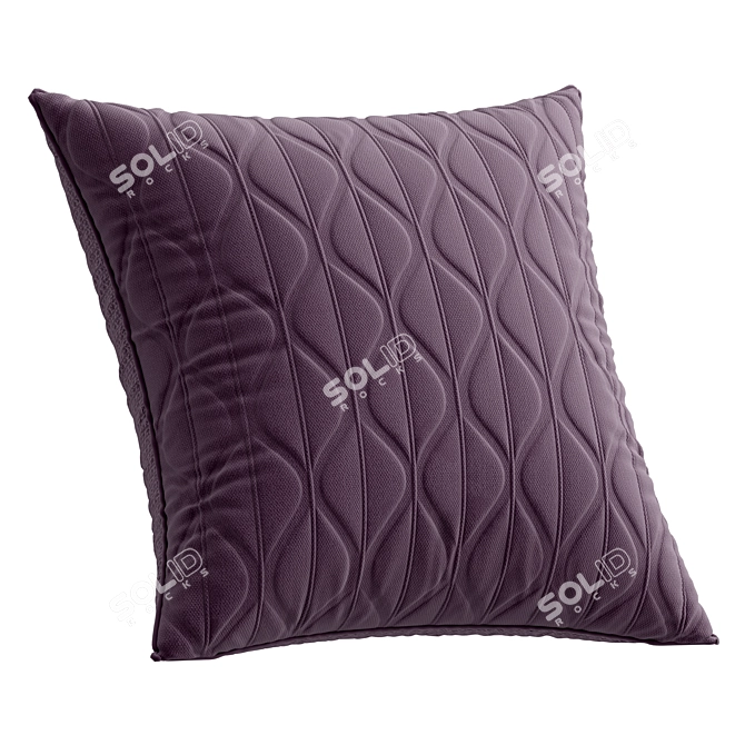 Fabric Texture Decorative Cushions 3D model image 3