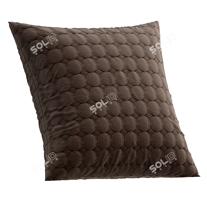 Fabric Texture Decorative Cushions 3D model image 4