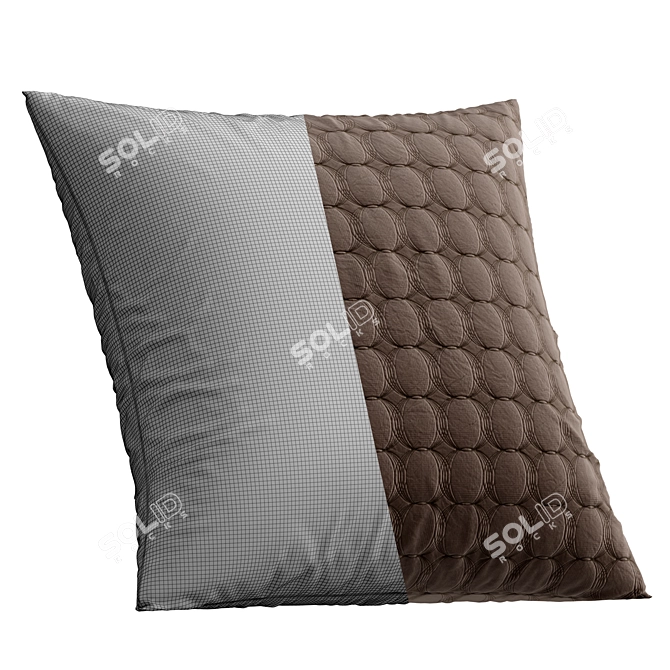 Fabric Texture Decorative Cushions 3D model image 6