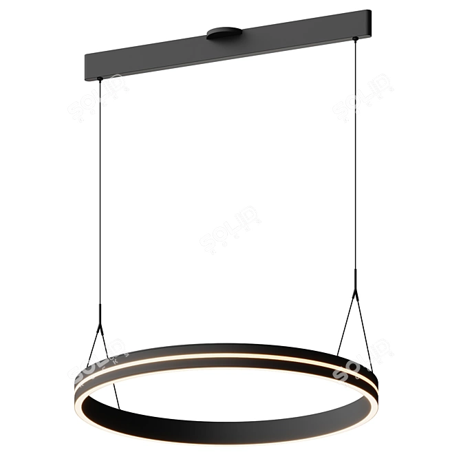 Ethereal Circle Pendant Light 3D model image 3